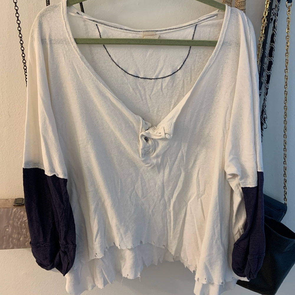 Free people oversized long sleeve top